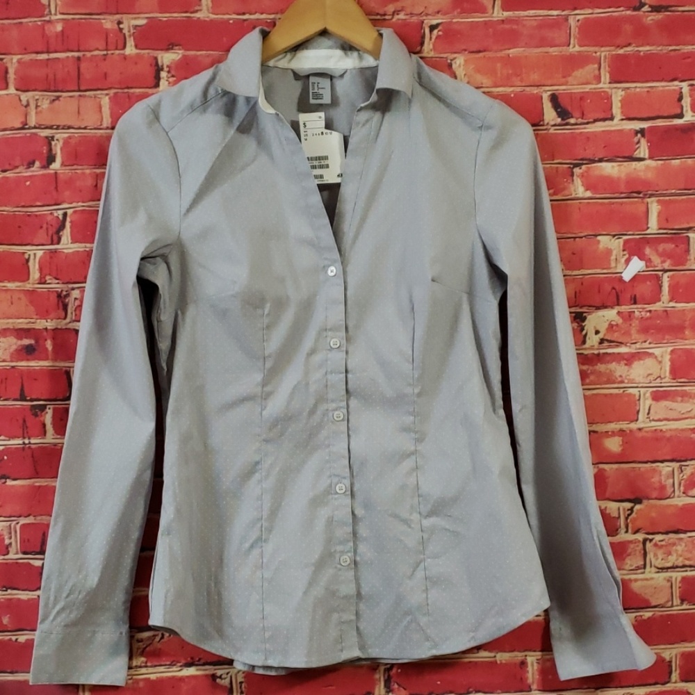 H&M Women's Polka dot gray size 8
